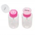 SelfTek 2Pcs Nail Polish Remover Pump Dispensers Empty Plastic Bottle Clear