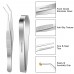 SelfTek Stainless Steel Tongs Tweezers 5 Piece Set, 3 Pcs 6.3 Inch Tweezers ,4.7 Inch Flat and Slant Fish Bone Tweezers Pliers for Chef Cooking Utensils,Precision Serrated Tips, Beauty Utensils